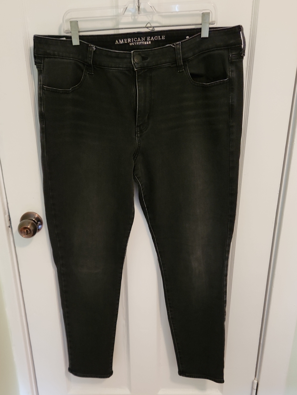 American Eagle Outfitters Women's Dark Black Skinny Jeans
